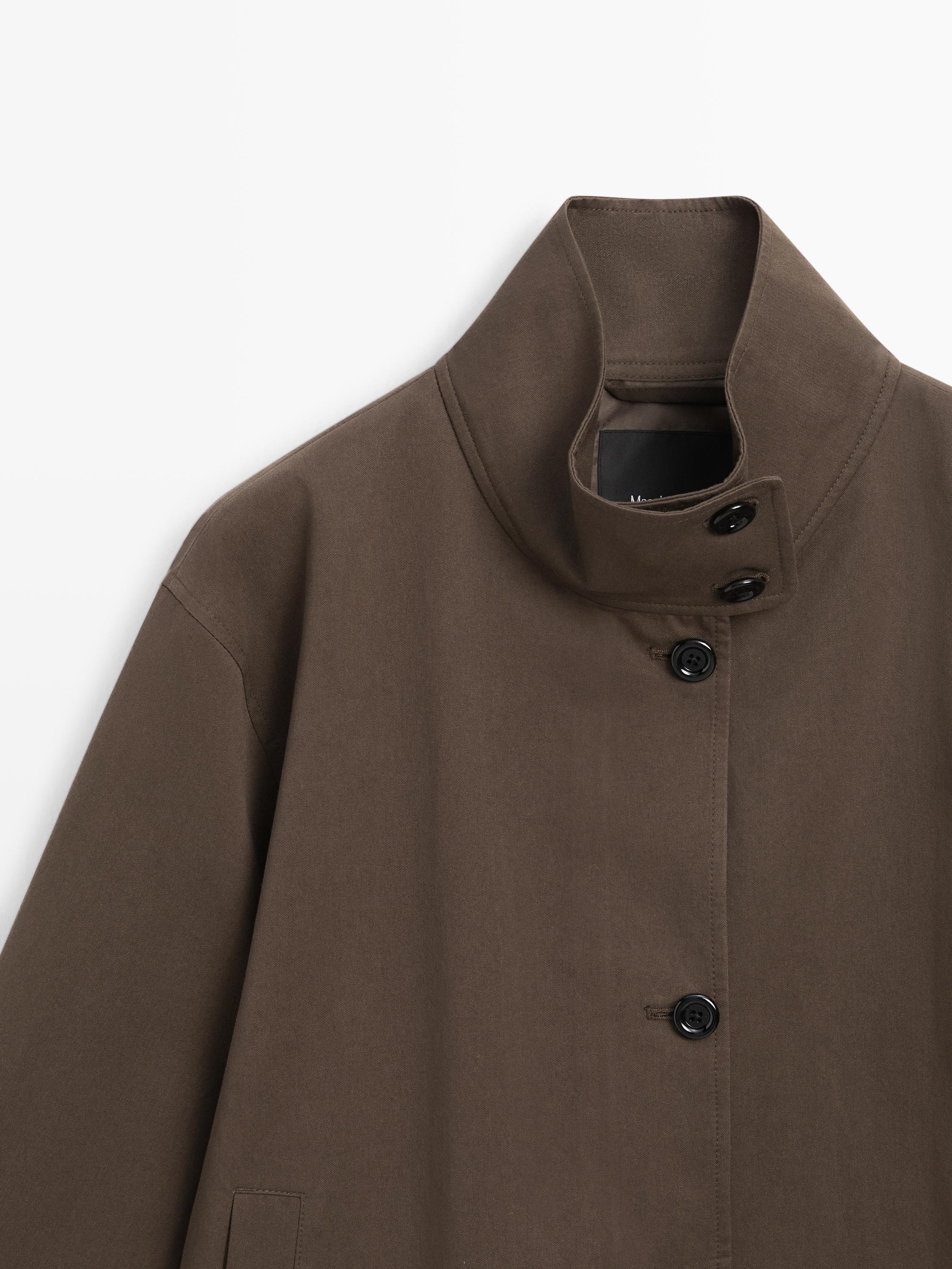 Trench mi-long avec ceinture